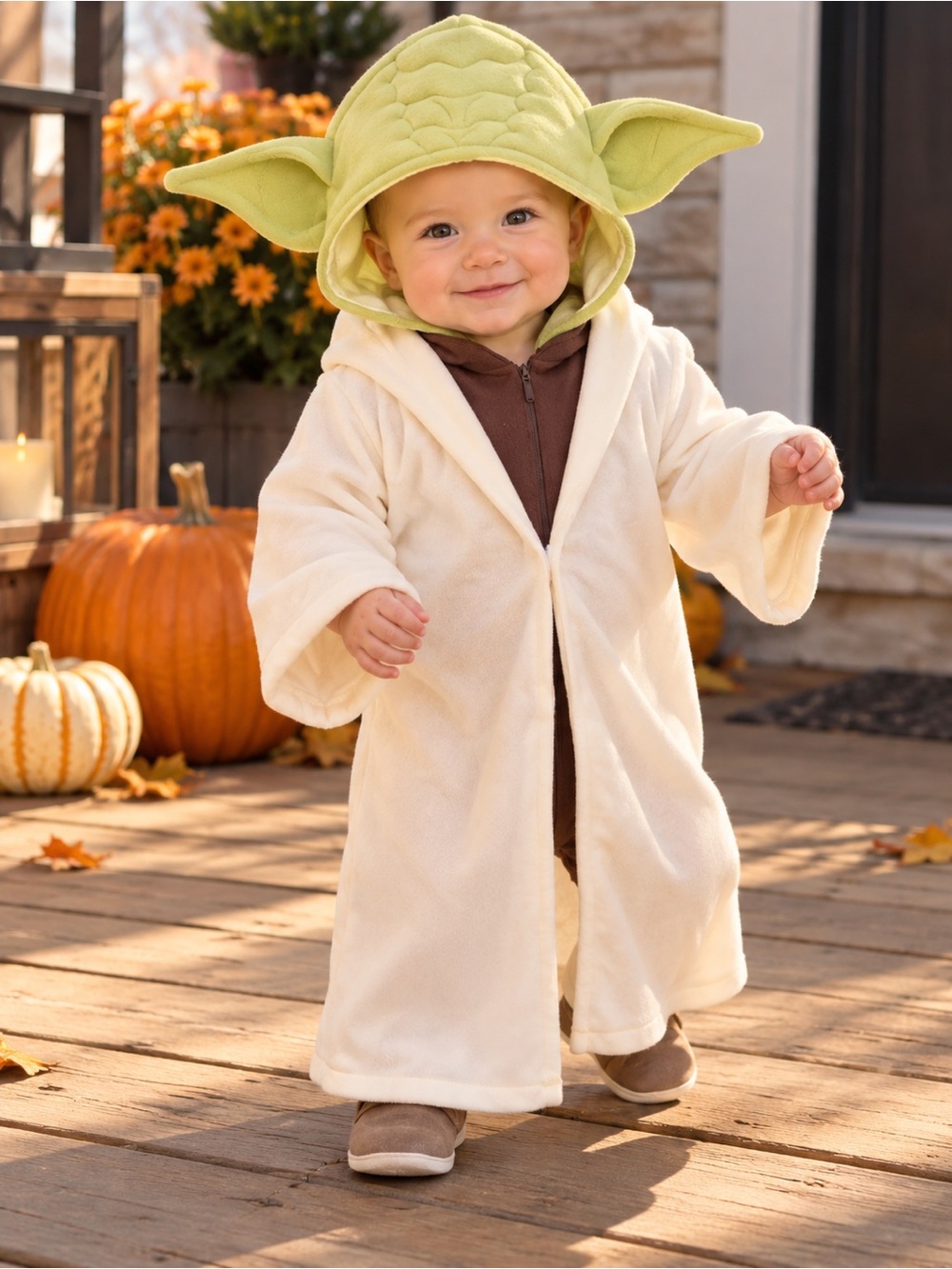 Star Wars Yoda Infant Costume Rubie’s Hooded Robe & Headpiece
